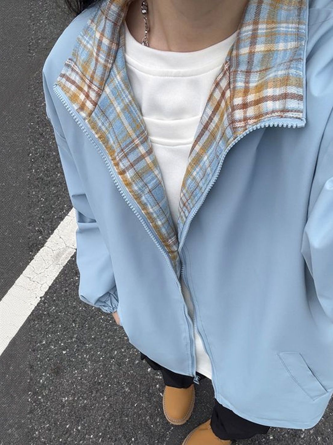 StyleCast x Revolte Spread Collar Tailored Jacket