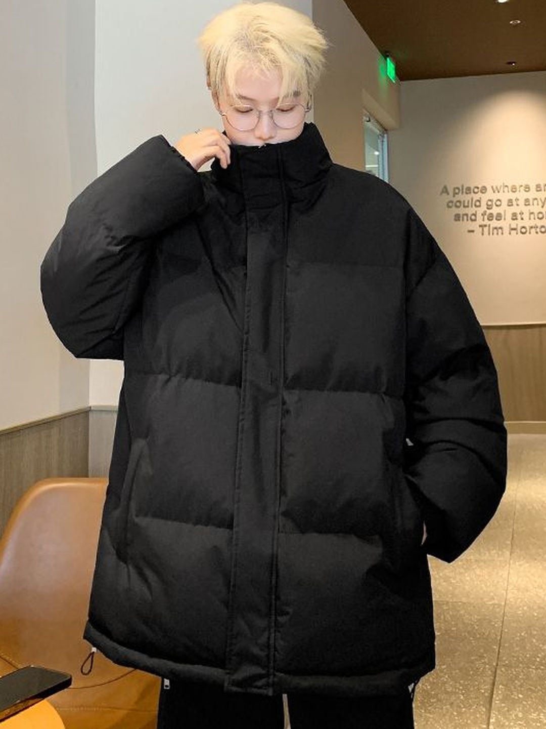 StyleCast x Revolte Stand Collar Cape Jacket