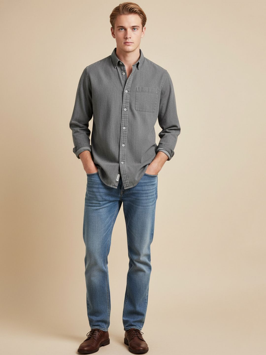 Mast & Harbour Long Sleeves Denim Jacket