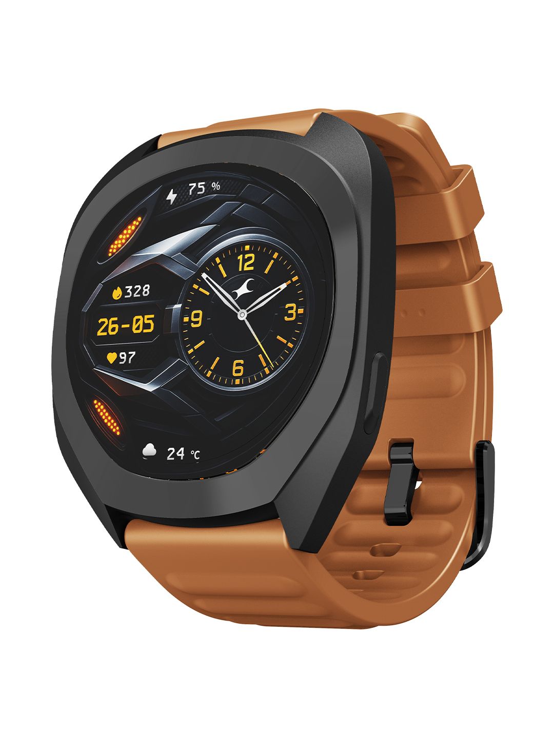 Fastrack Cosmix 1.32" AMOLED Display, AI Watchface & Chat, SpO2, IP68 Smart Watch