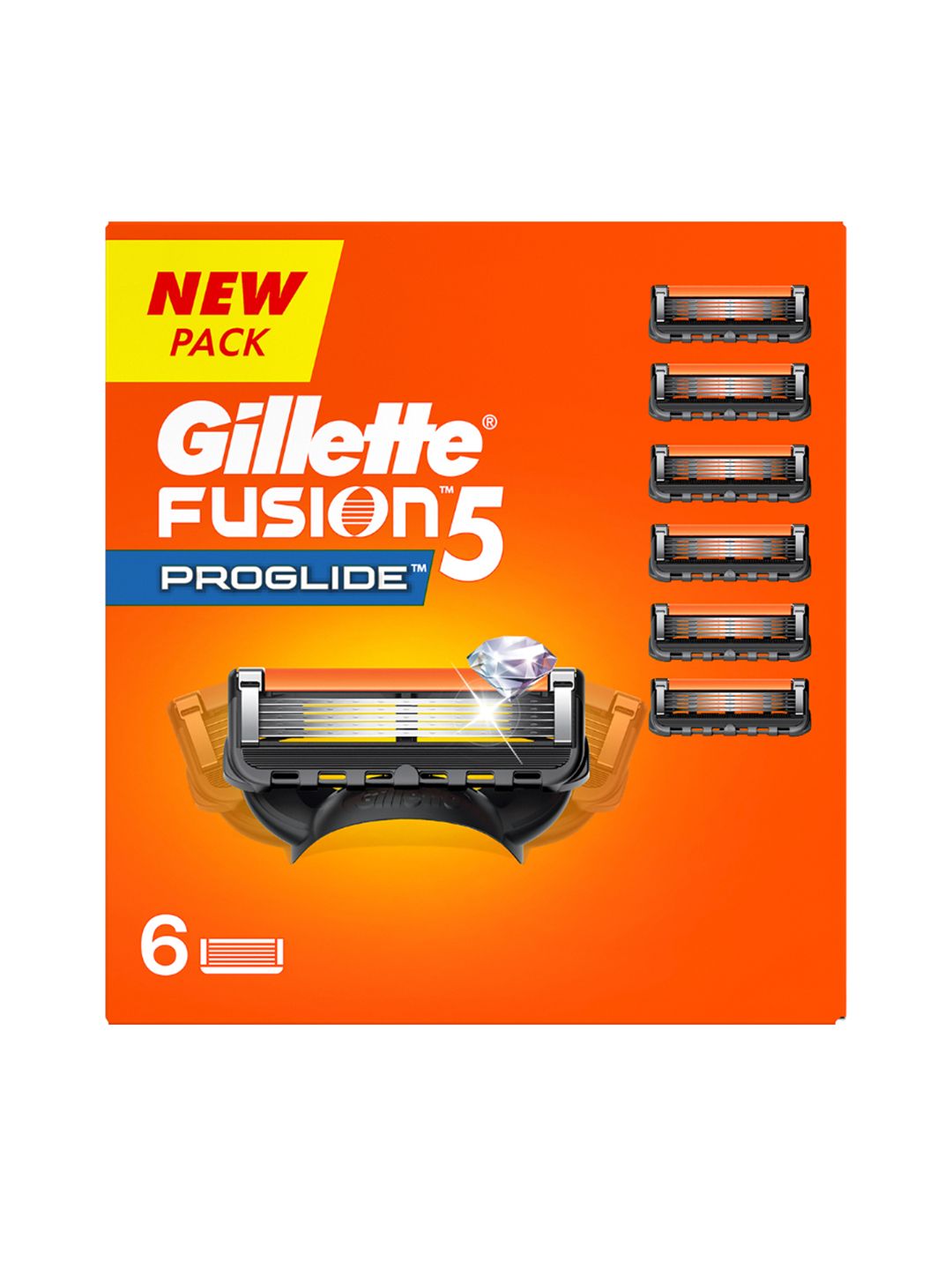 Gillette Gillette Fusion Set of 6 ProGlide Shaving Blades