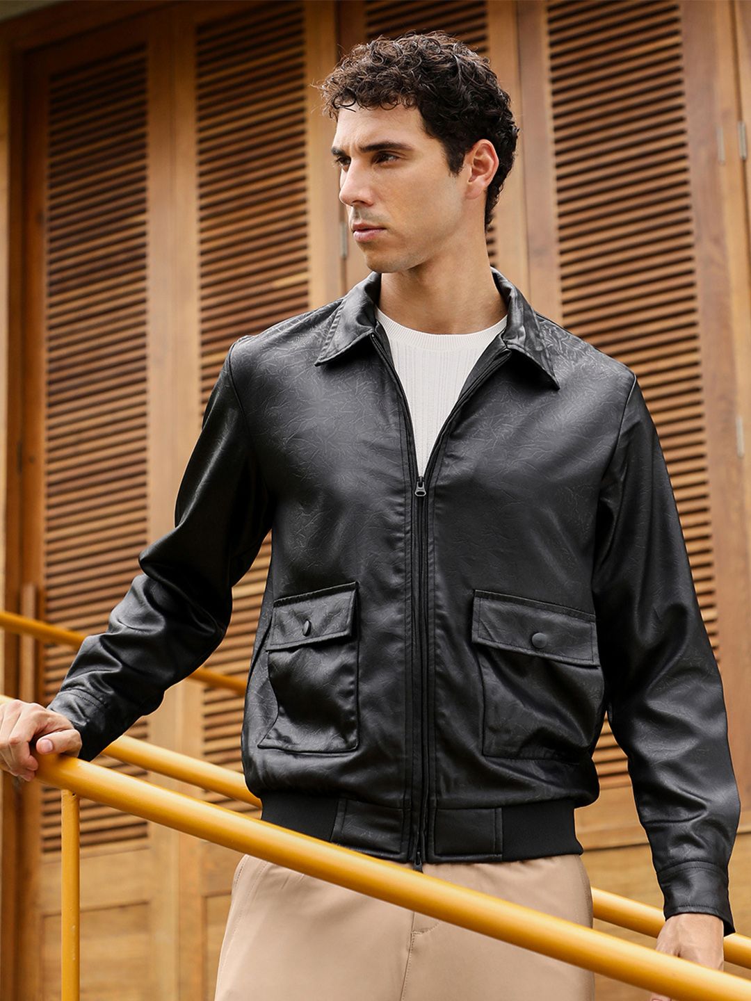 CAHOOT ZipFront  Leather Jacket