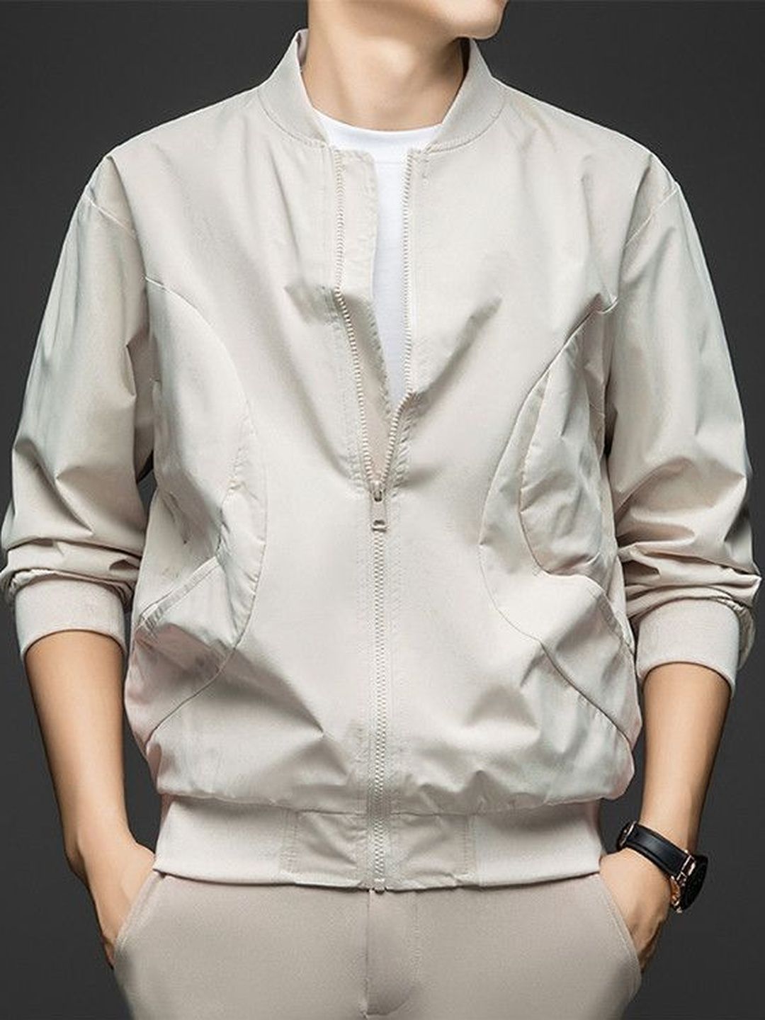 StyleCast x Revolte Stand Collar Tailored Jacket