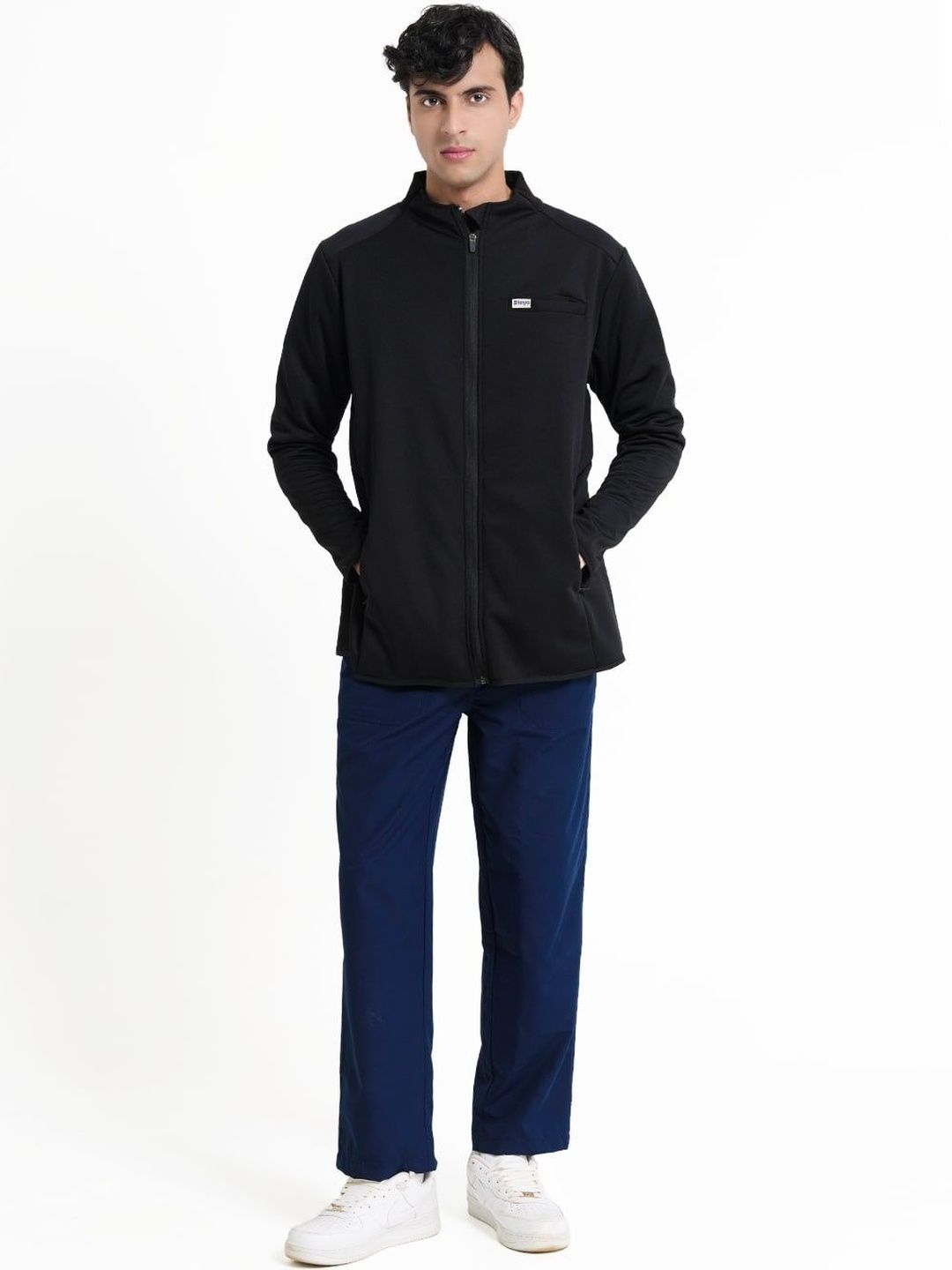 KNYA Men Casual Solid Jacket