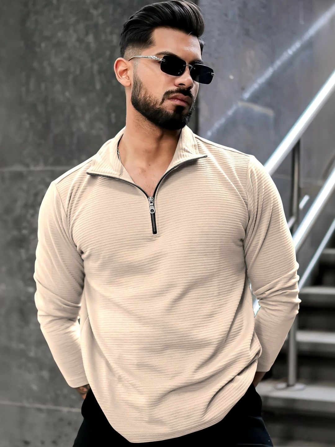 KAJARU Men Polo Collar Short Sleeves T-shirt