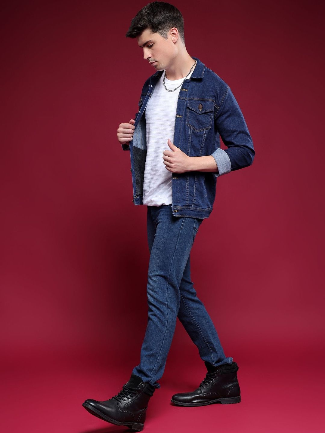 SZN Men Outdoor Denim Jacket