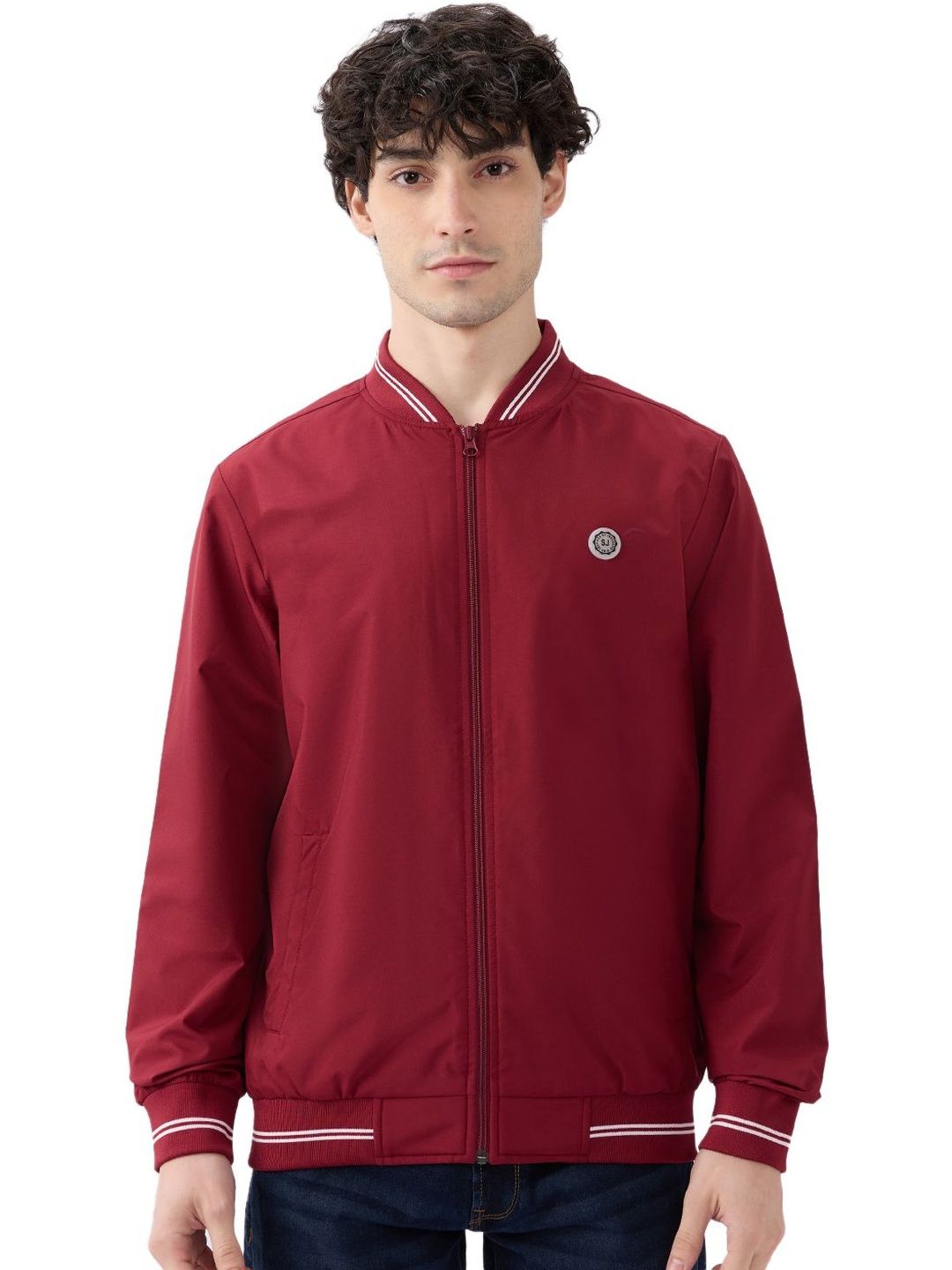 SPYKAR Men Bomber with Embroidered Jacket