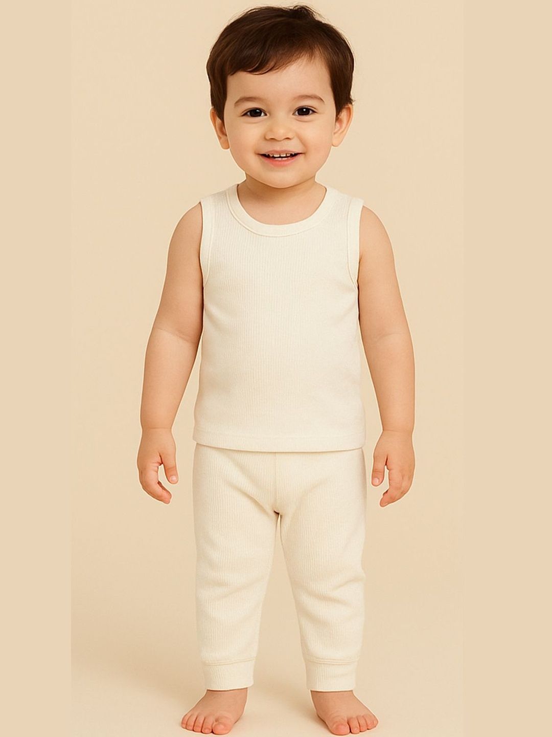 Sportking Infant Boys Striped Round Neck Thermal Set