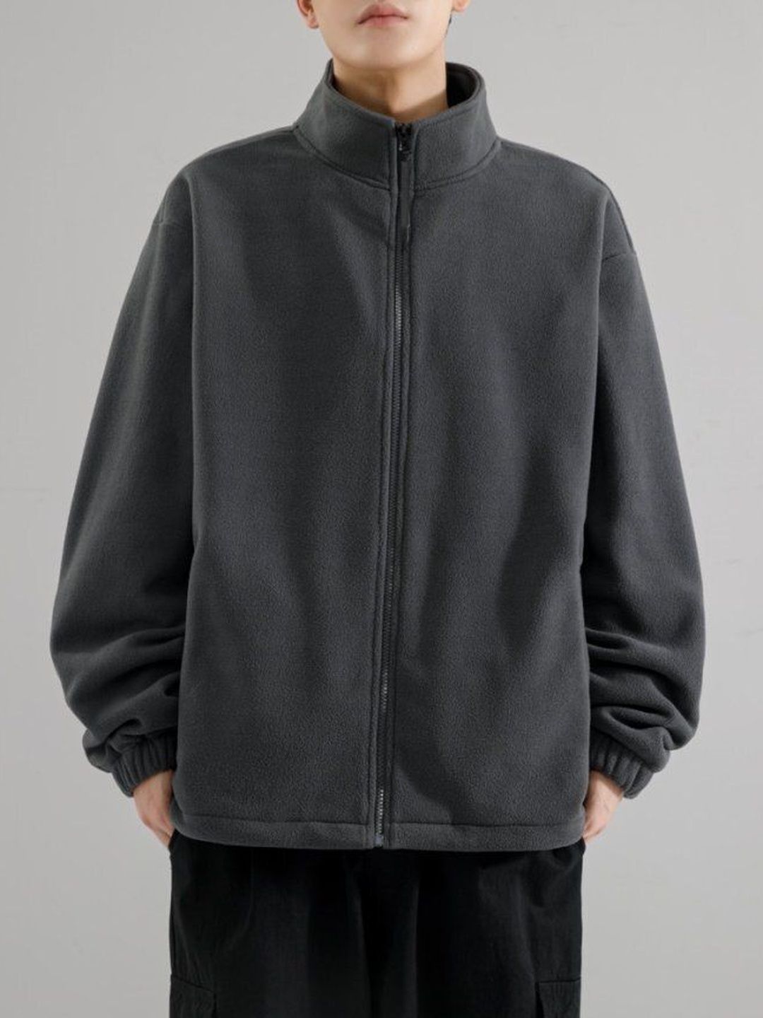 HERE&NOW Spread Collar Longline Sporty Jacket