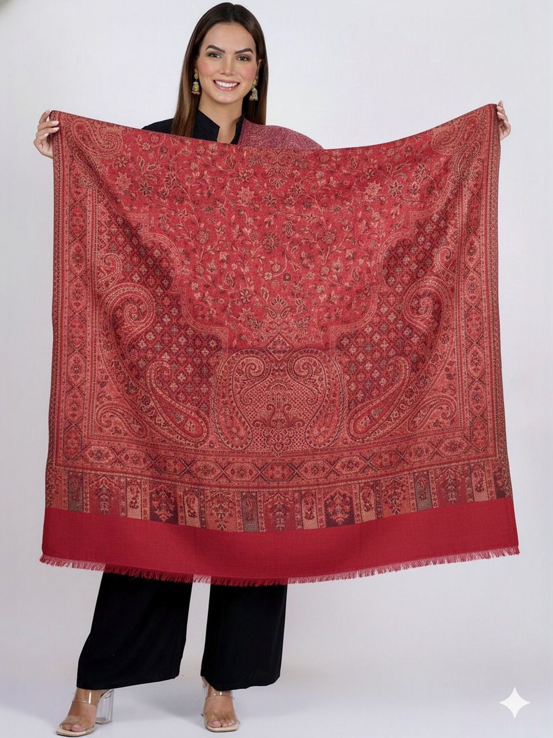 Vrinde Women Paisley Printed Shawl