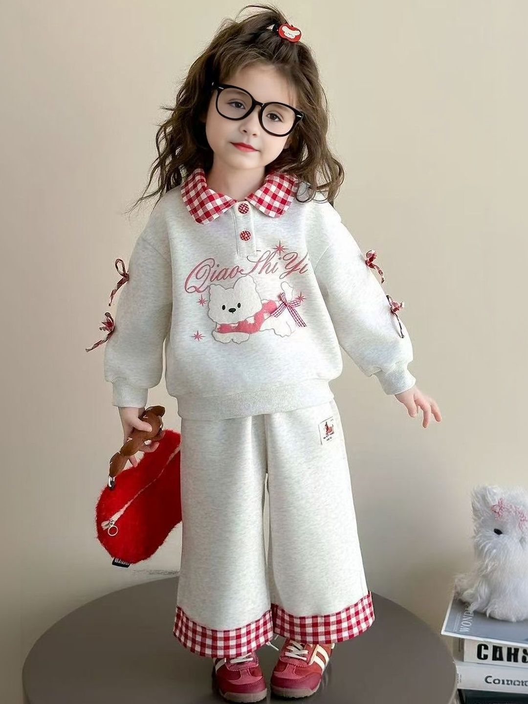 FOREVER FRIDAY Girls Printed T-shirt with Trousers