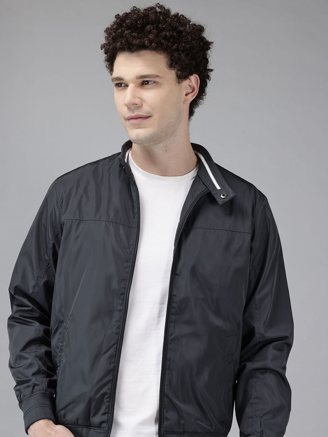 METTLE Stand Collar Bomber Jacket