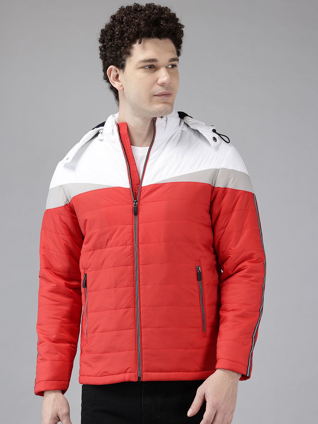 METTLE Colourblocked Padded Jacket