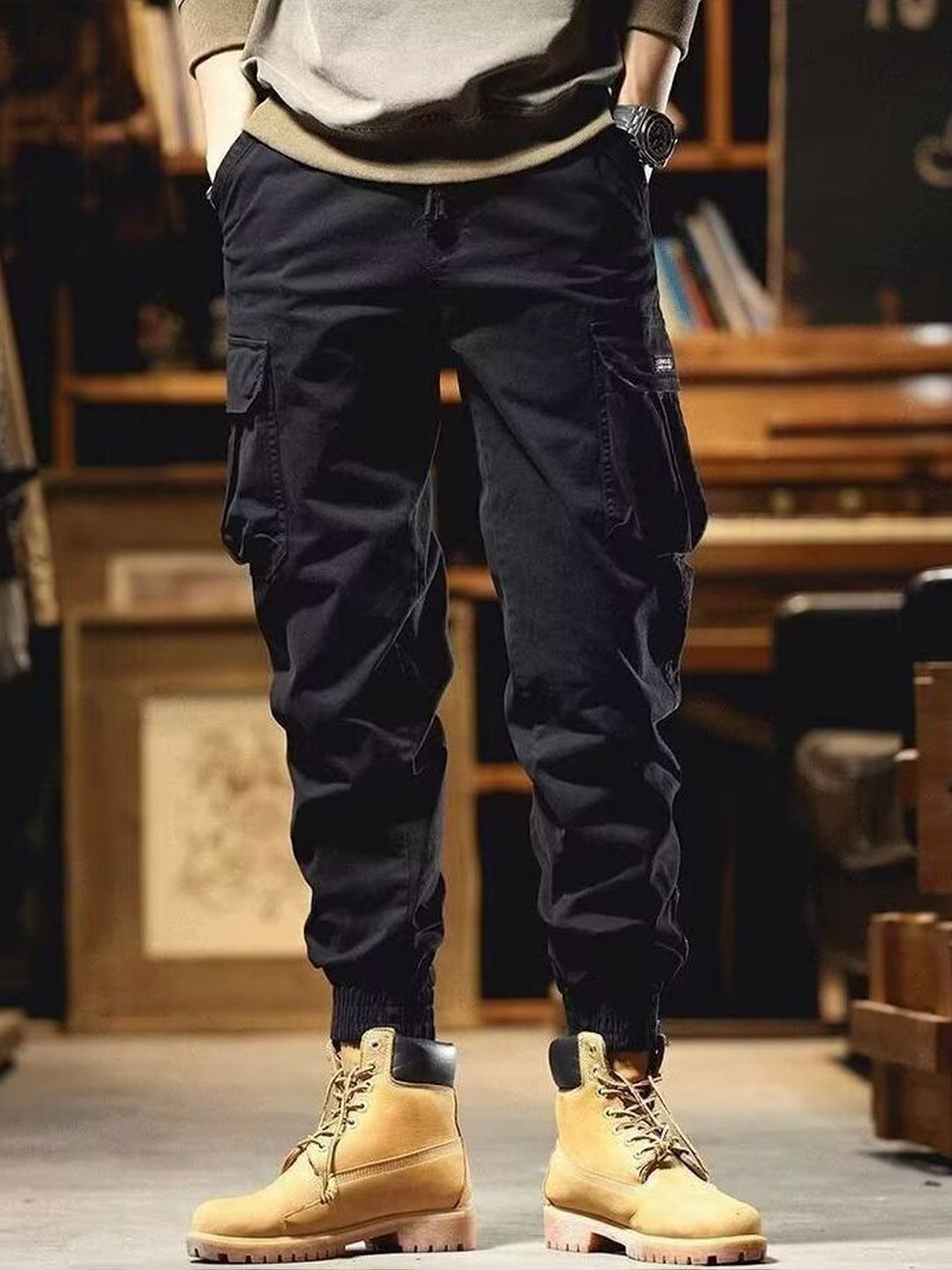 Buy StyleCast x Revolte Men Solid Mid-Rise Loose Fit Easy Wash