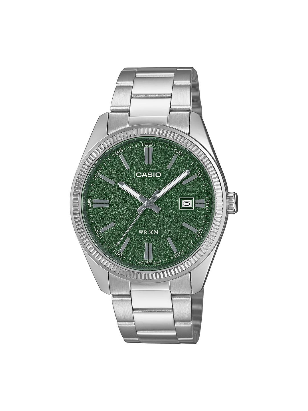 Buy CASIO ENTICER MEN MTP-1302DA-3AVDF Green Analog dial Stainless