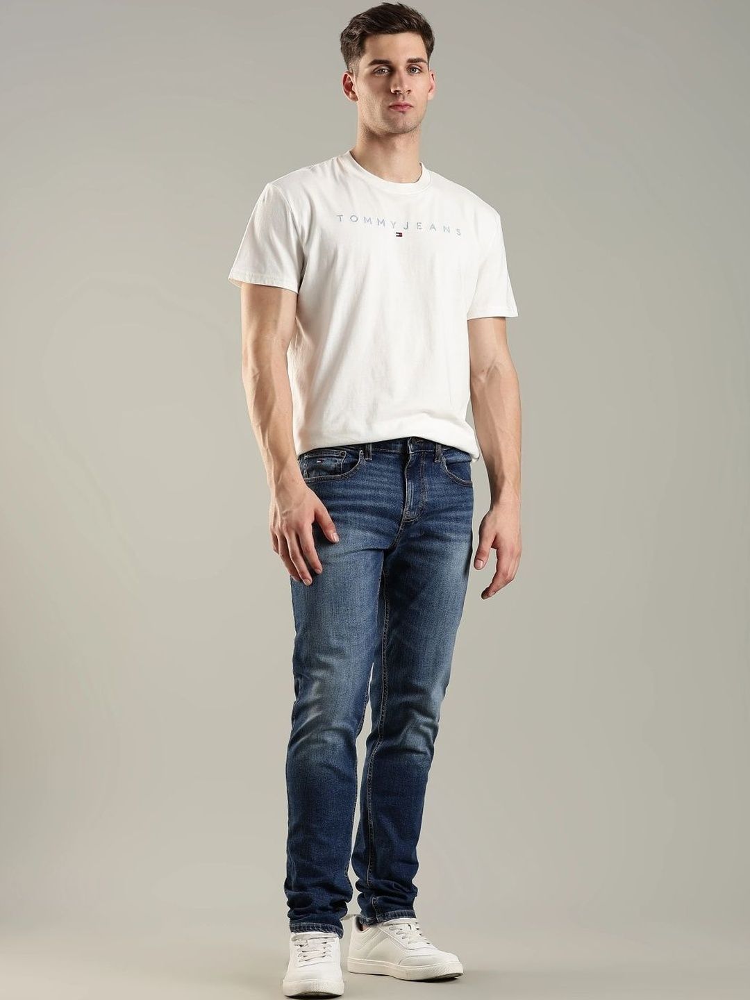 Slim Fit Mid-Rise Light Fade Jeans