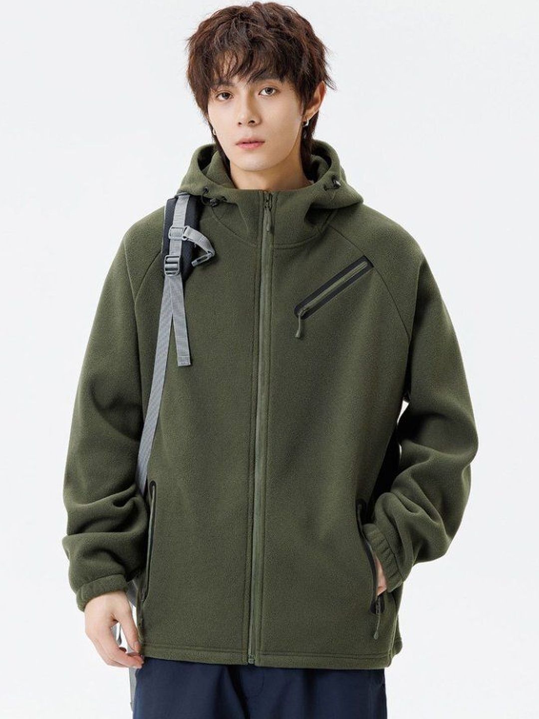 Mast & Harbour Hooded Longline Sporty Jacket