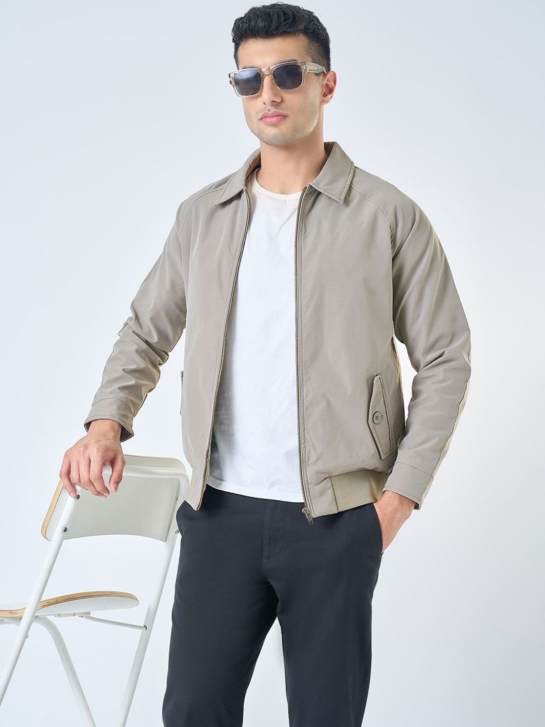 Peregrine by Pantaloons Men Crop Bomber Jacket