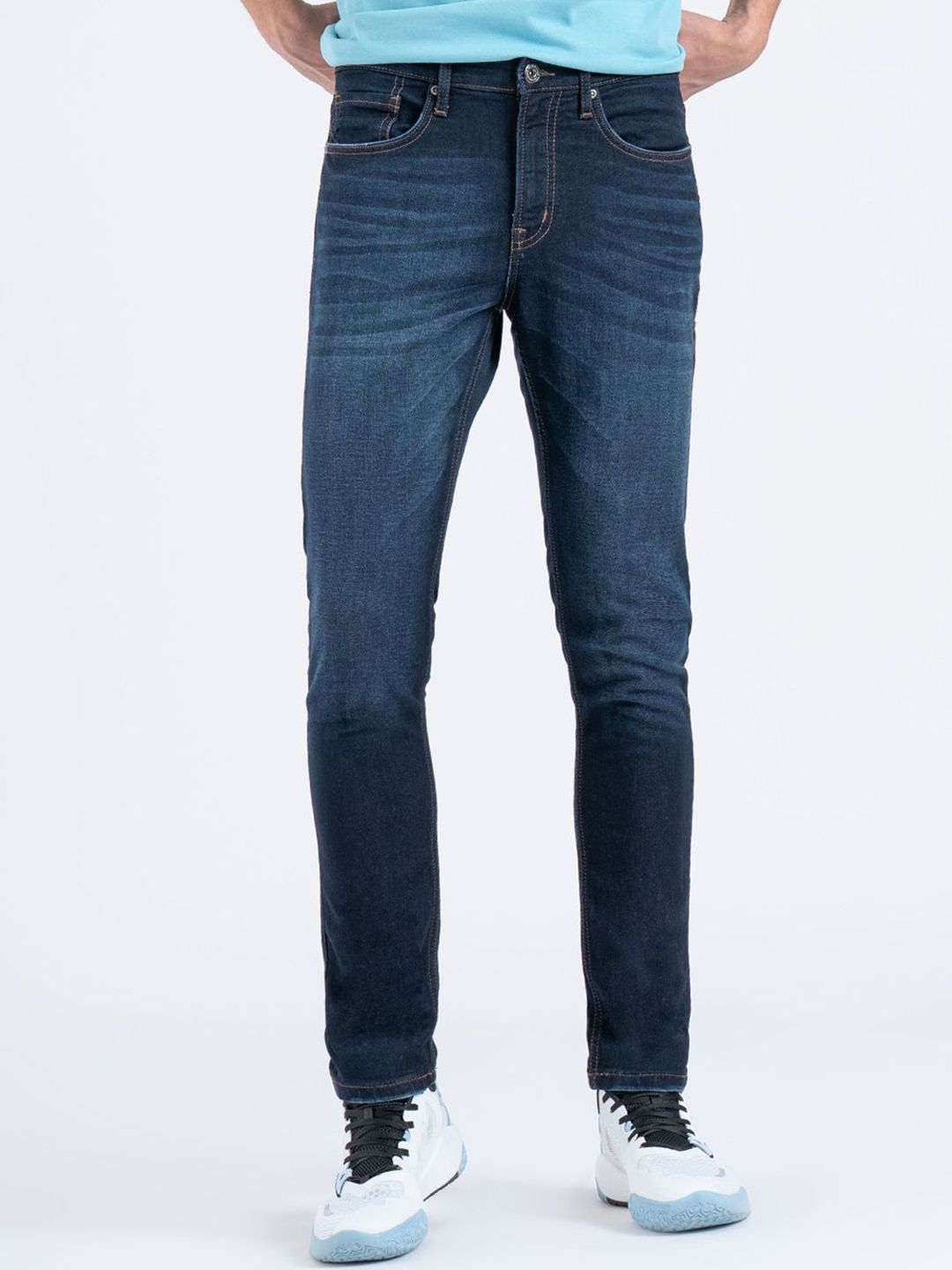 Red Tape Men Skinny Fit Mid-Rise Stretchable Jeans