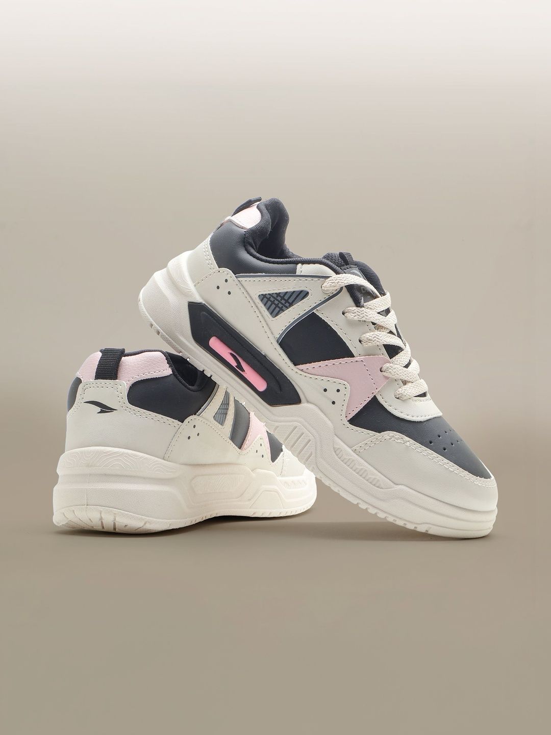 Asian Women Stella-01 Colourblocked Lace Up Sneakers
