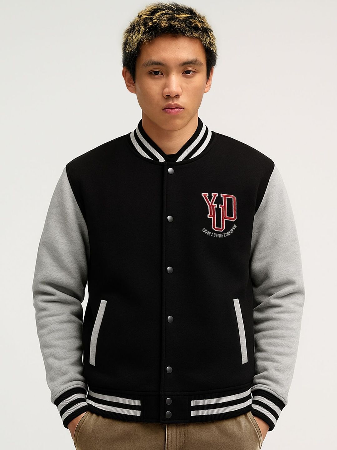 Maniac Men Fleece Lightweight Bomber Jacket