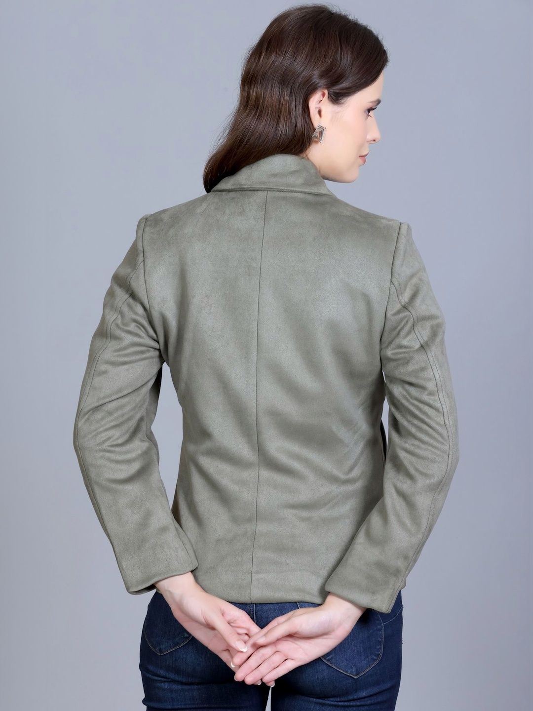 louren ★ cutoff tailored jacket Buy RFORTUNE Women Spread Collar Solid Tailored Jacket - Jackets