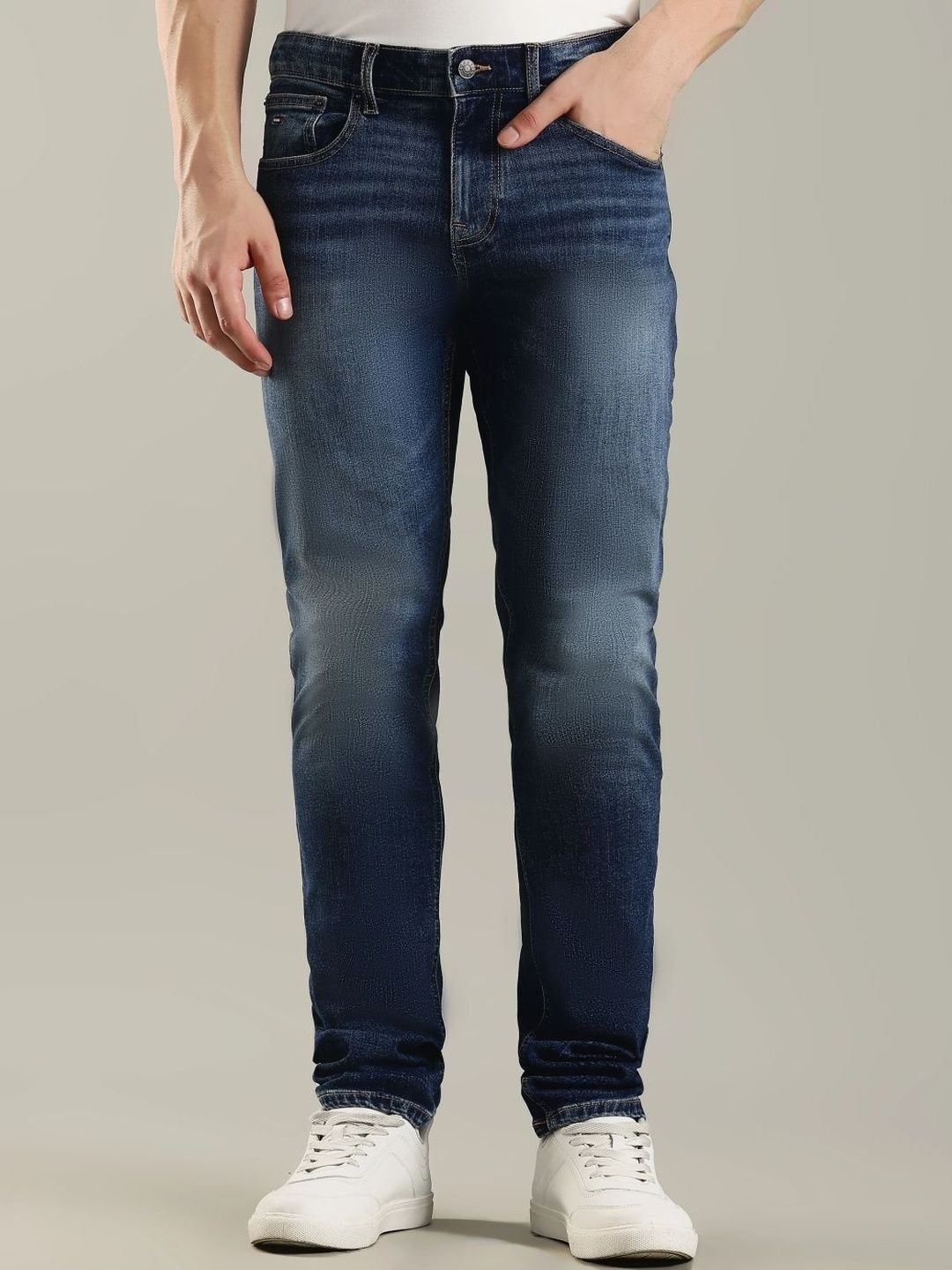 Slim Fit Mid-Rise Light Fade Jeans