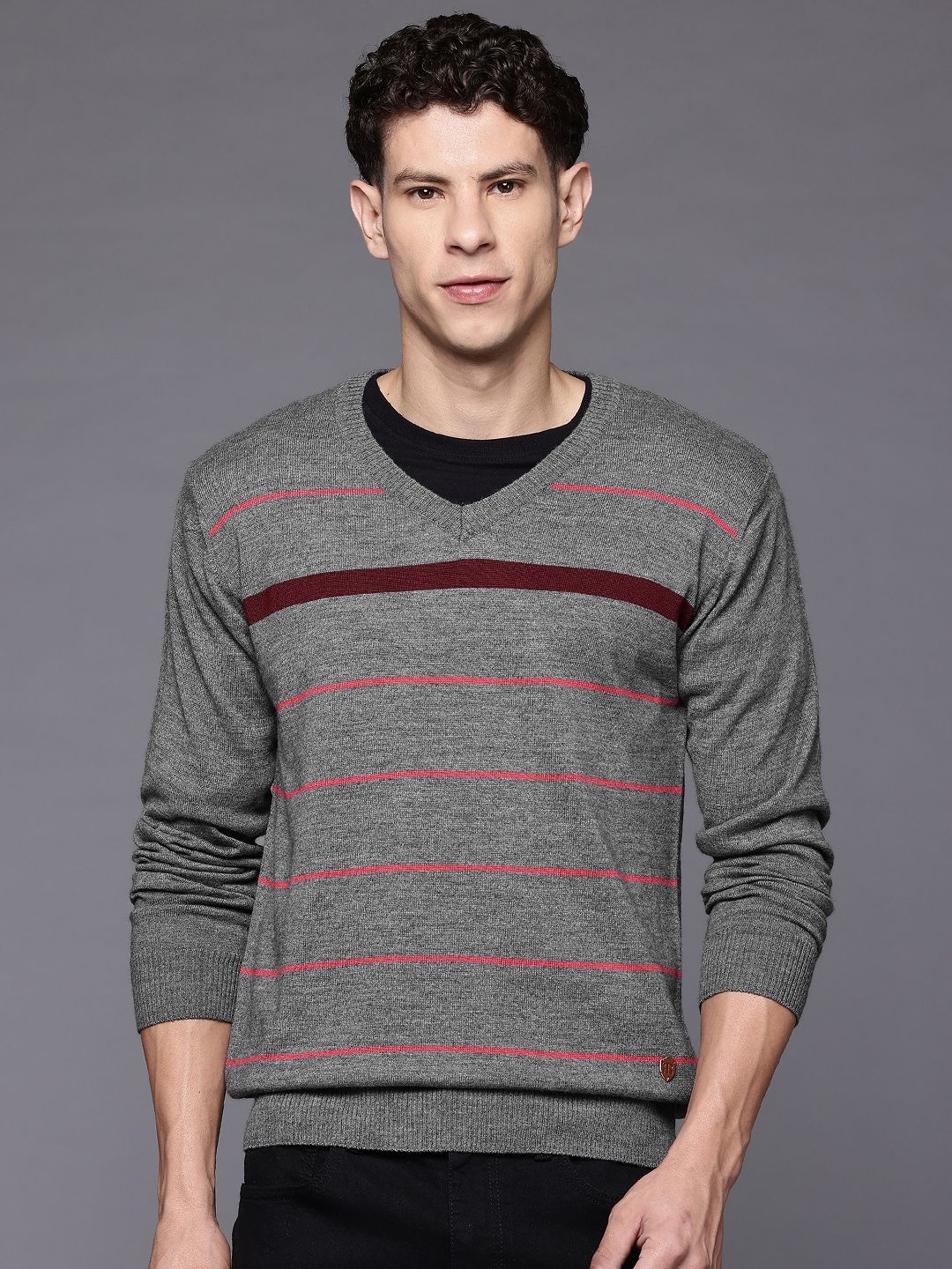 Raymond Striped V-Neck Pullover