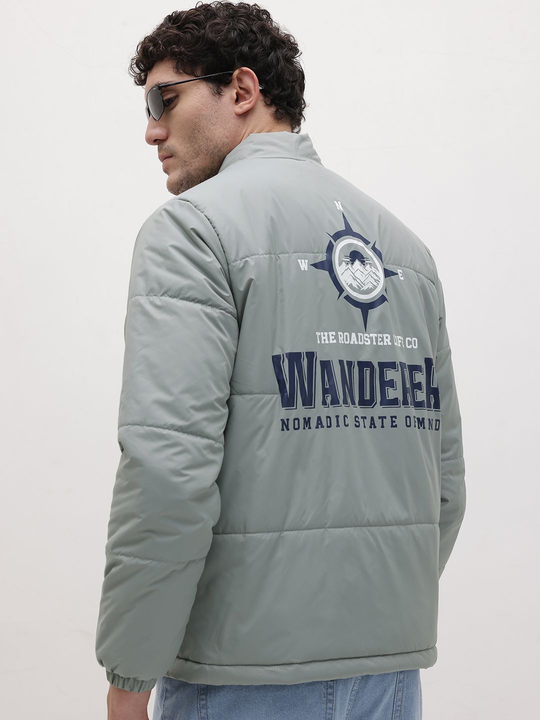 The Roadster Life Co. Typography Print Padded Jacket