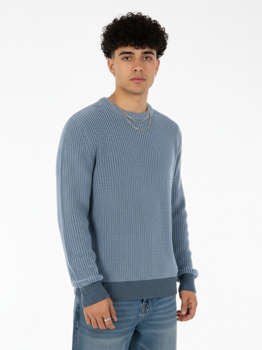 glitchez Ribbed Relaxed Fit Pullover