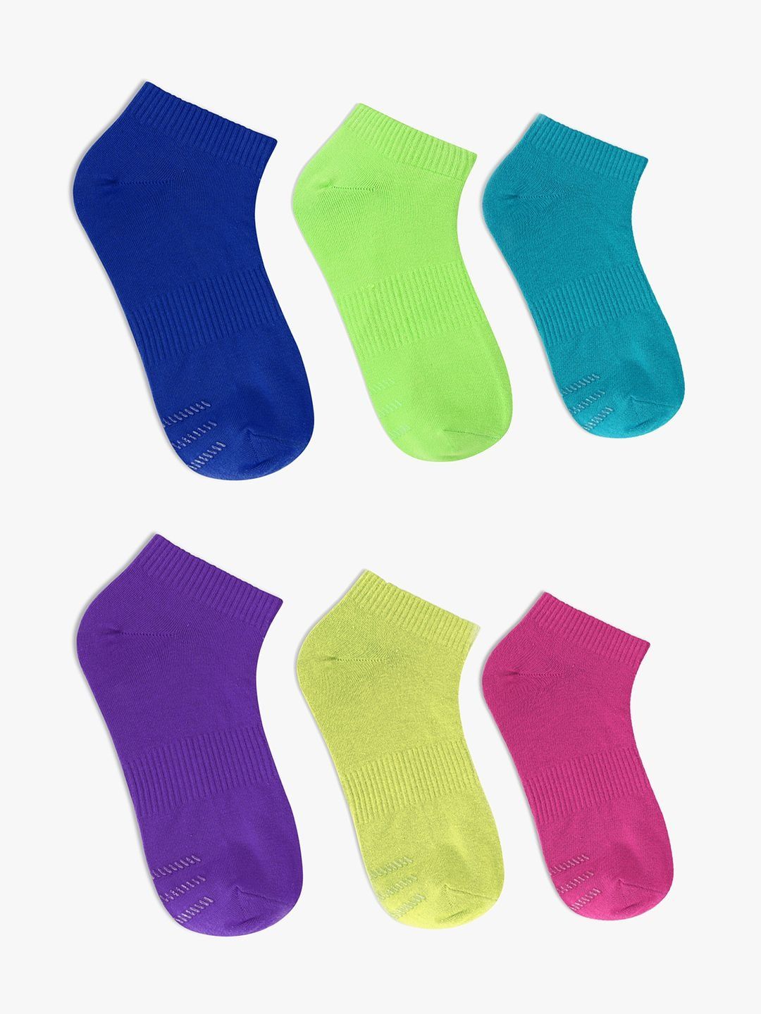 TOFFCRAFT Pack of 6 Cotton Ankle Length Socks