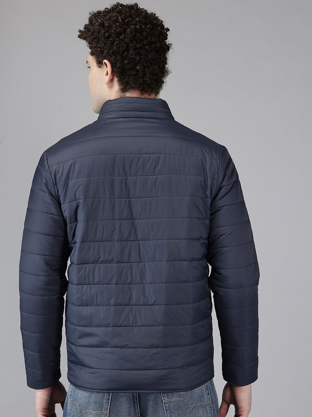Buy METTLE Mock Collar Reversible Padded Jacket - Jackets for Men