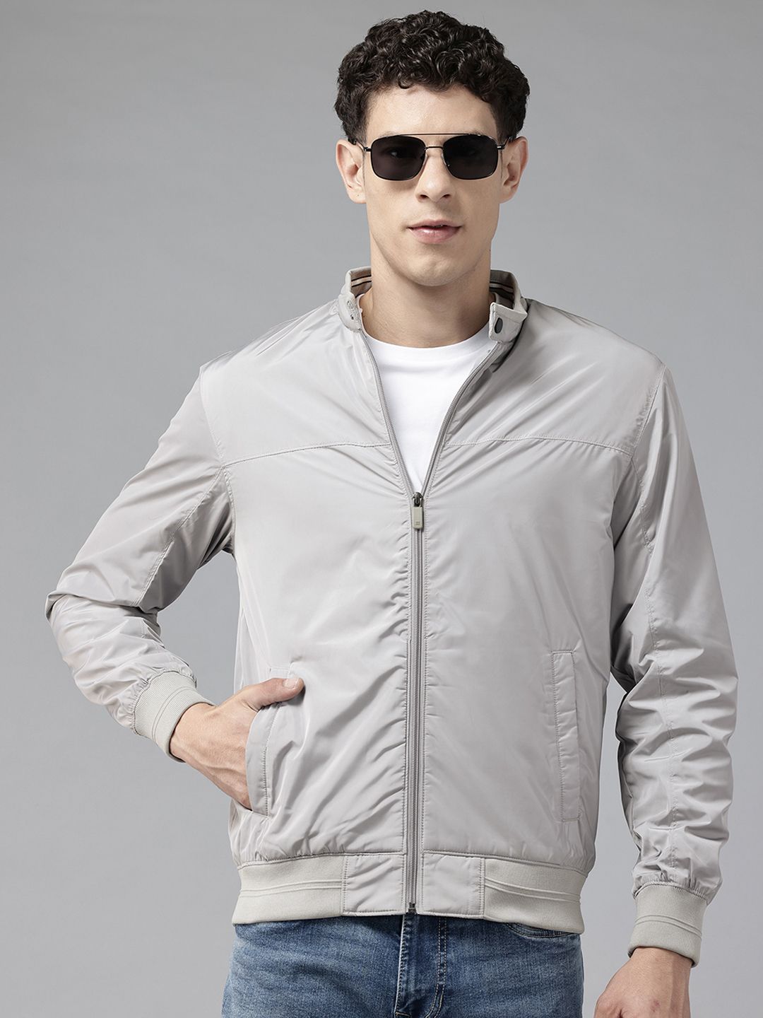 METTLE Mock Collar Padded Jacket