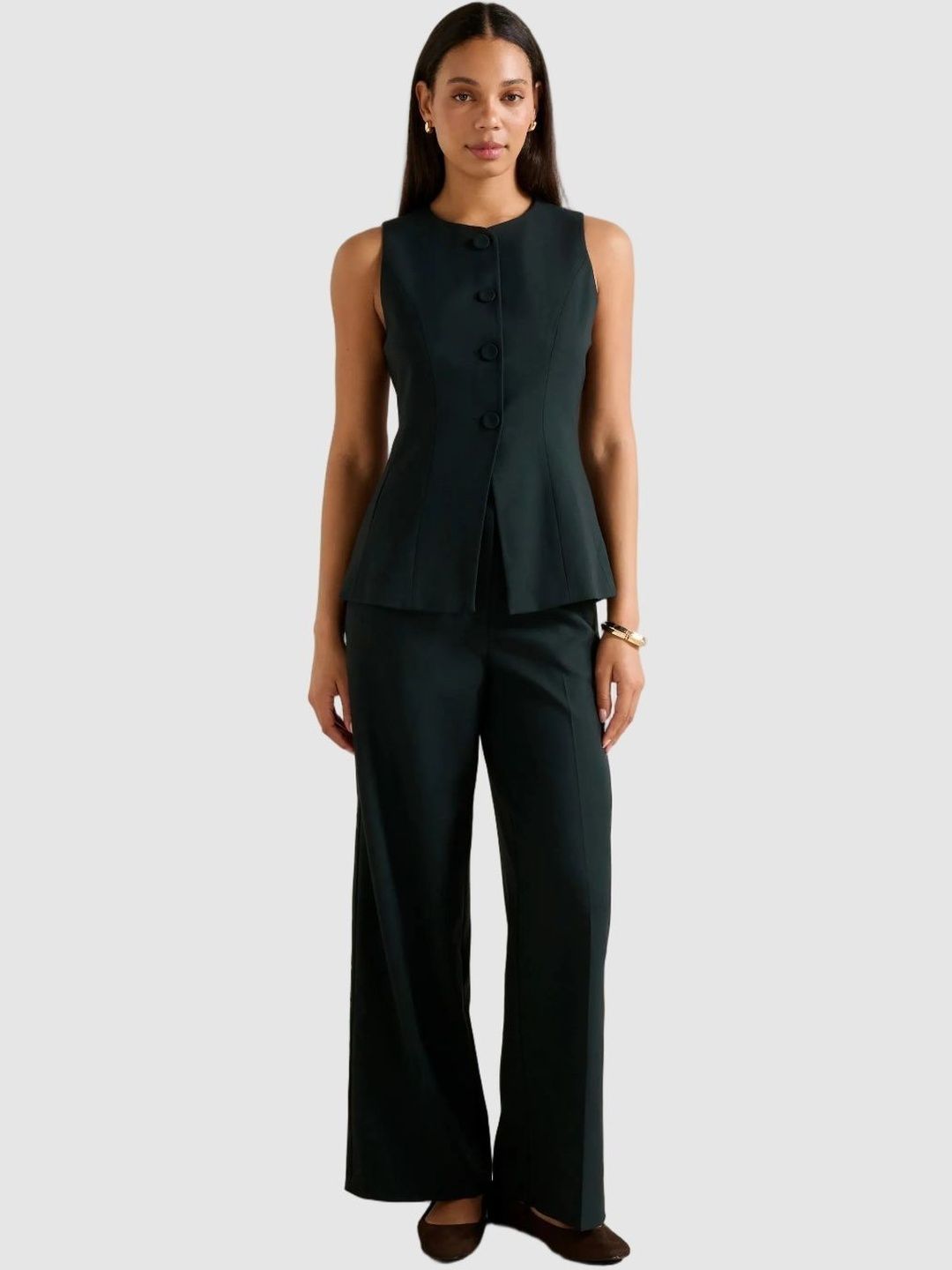Hendrix Long Crew-Neck Formal Waistcoat