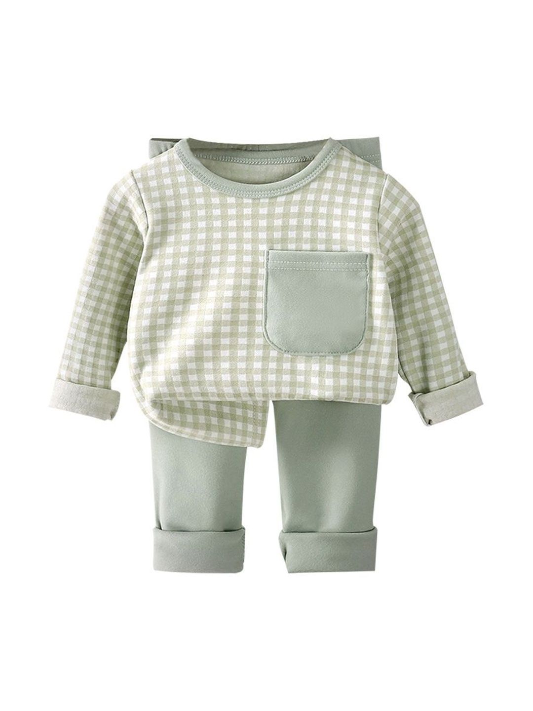 StyleCast x Revolte Unisex Kids Checked T-shirt with Trousers