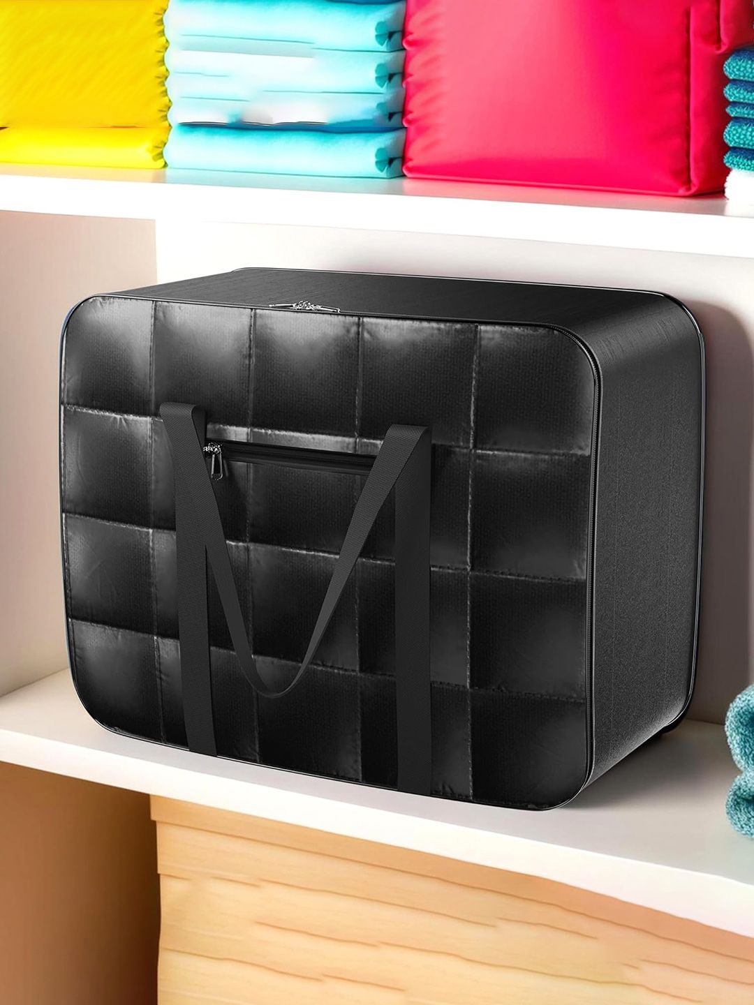 Kuber Industries Black Storage Bag Organiser