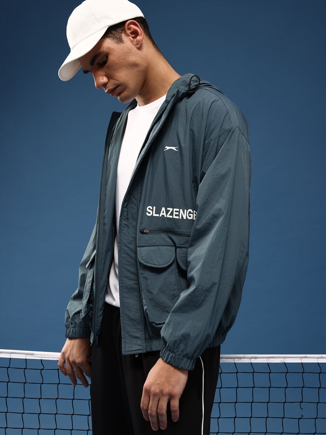 Slazenger Typography Sporty Oversized Jacket