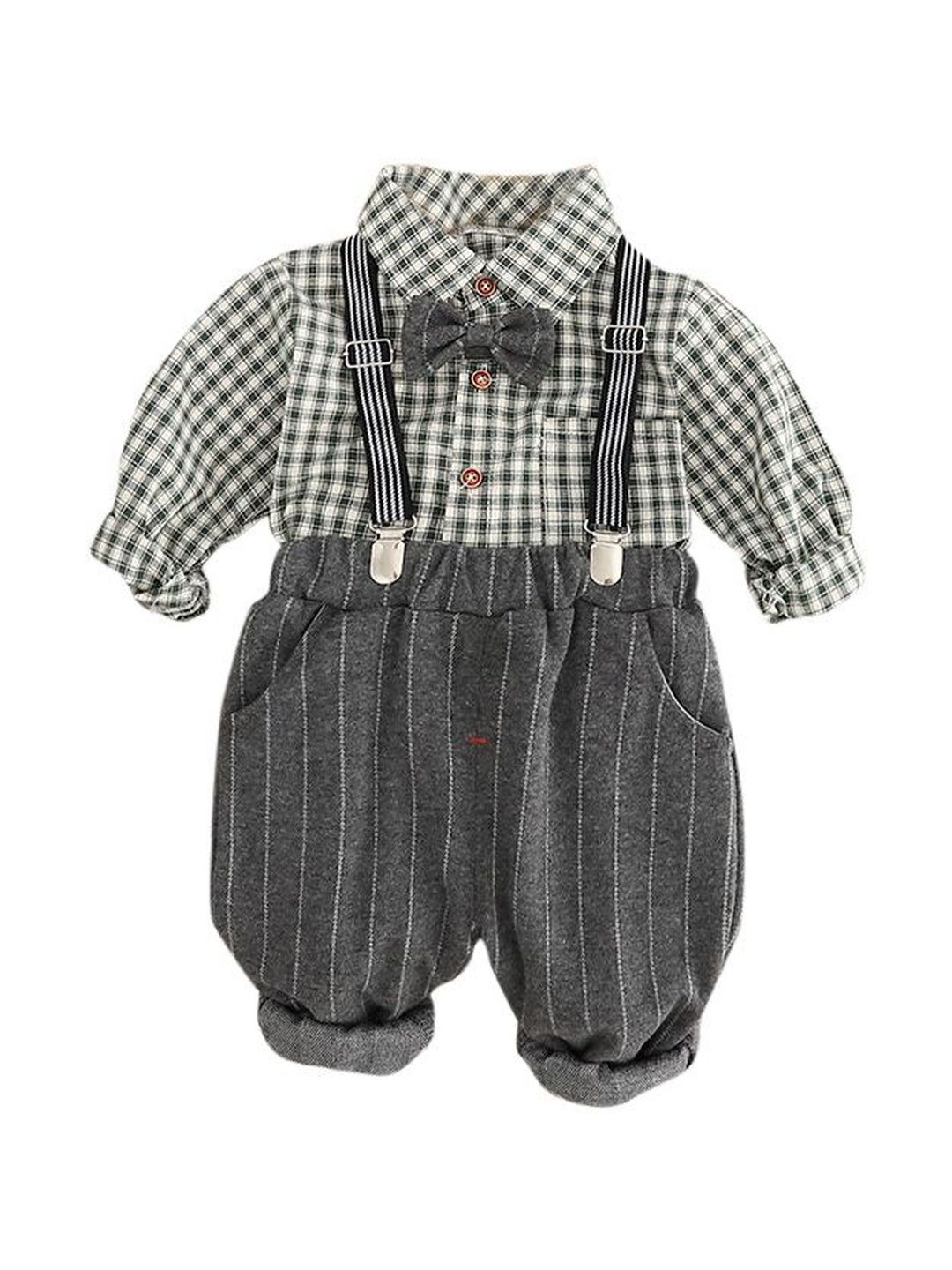 StyleCast x Revolte Boys Checked Shirt with Trousers