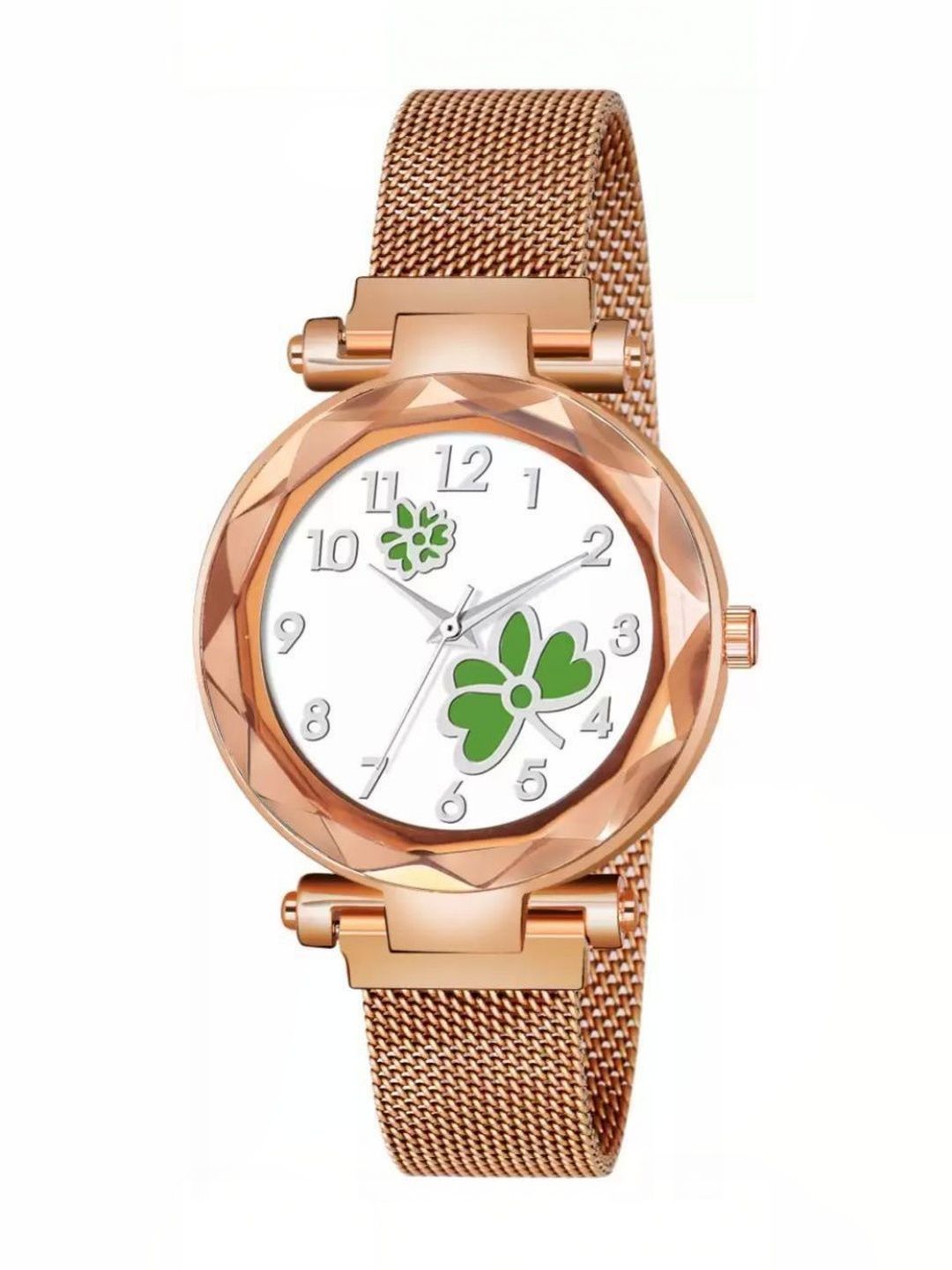 Miss Perfect Unisex Rose Gold Dial & Straps Watch YP300