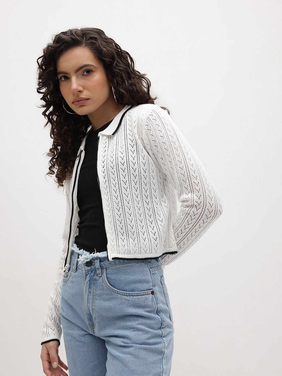 The Roadster Life Co. Open Knit Cardigan