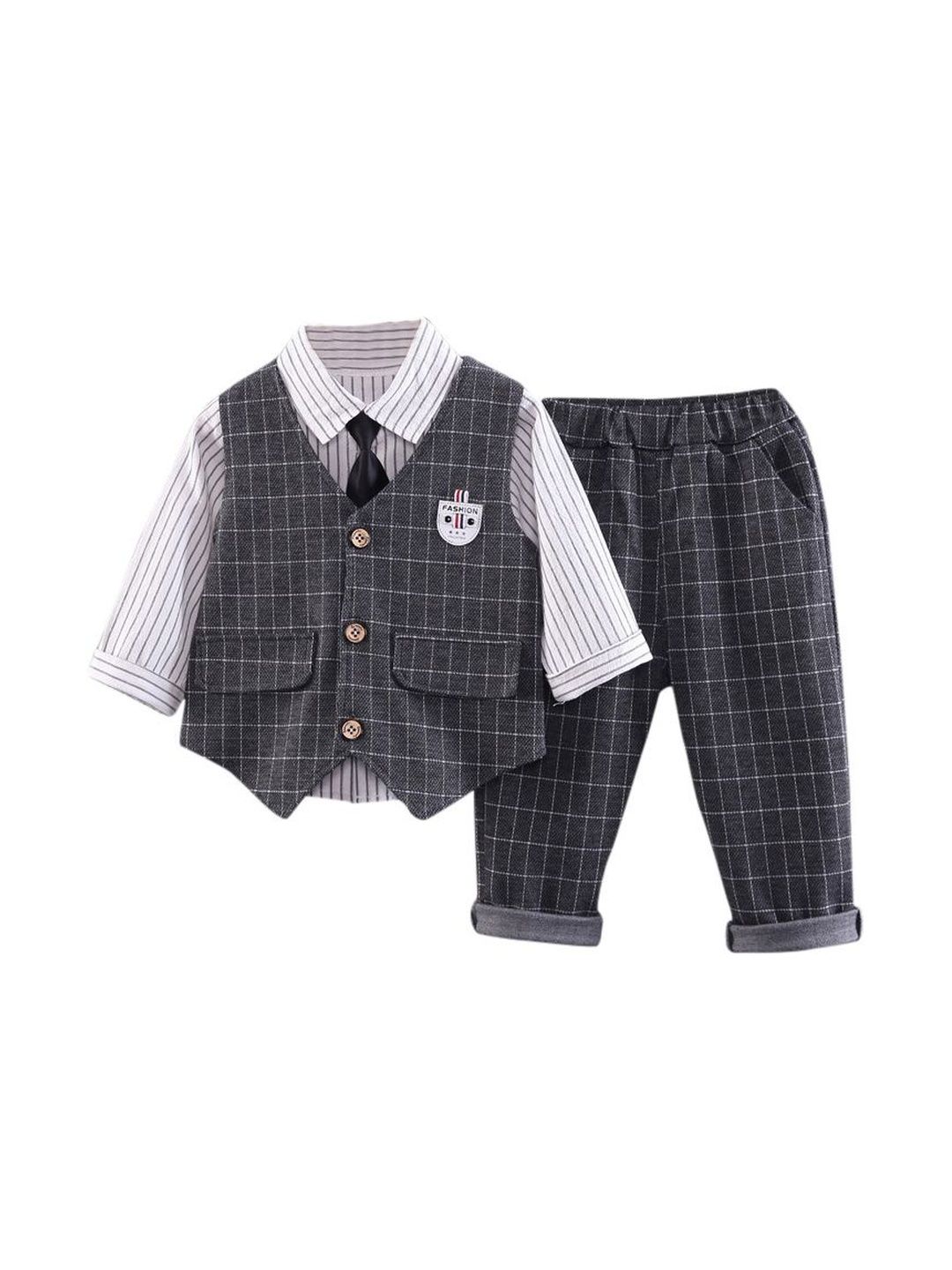 StyleCast x Revolte Boys Striped Shirt with Trousers