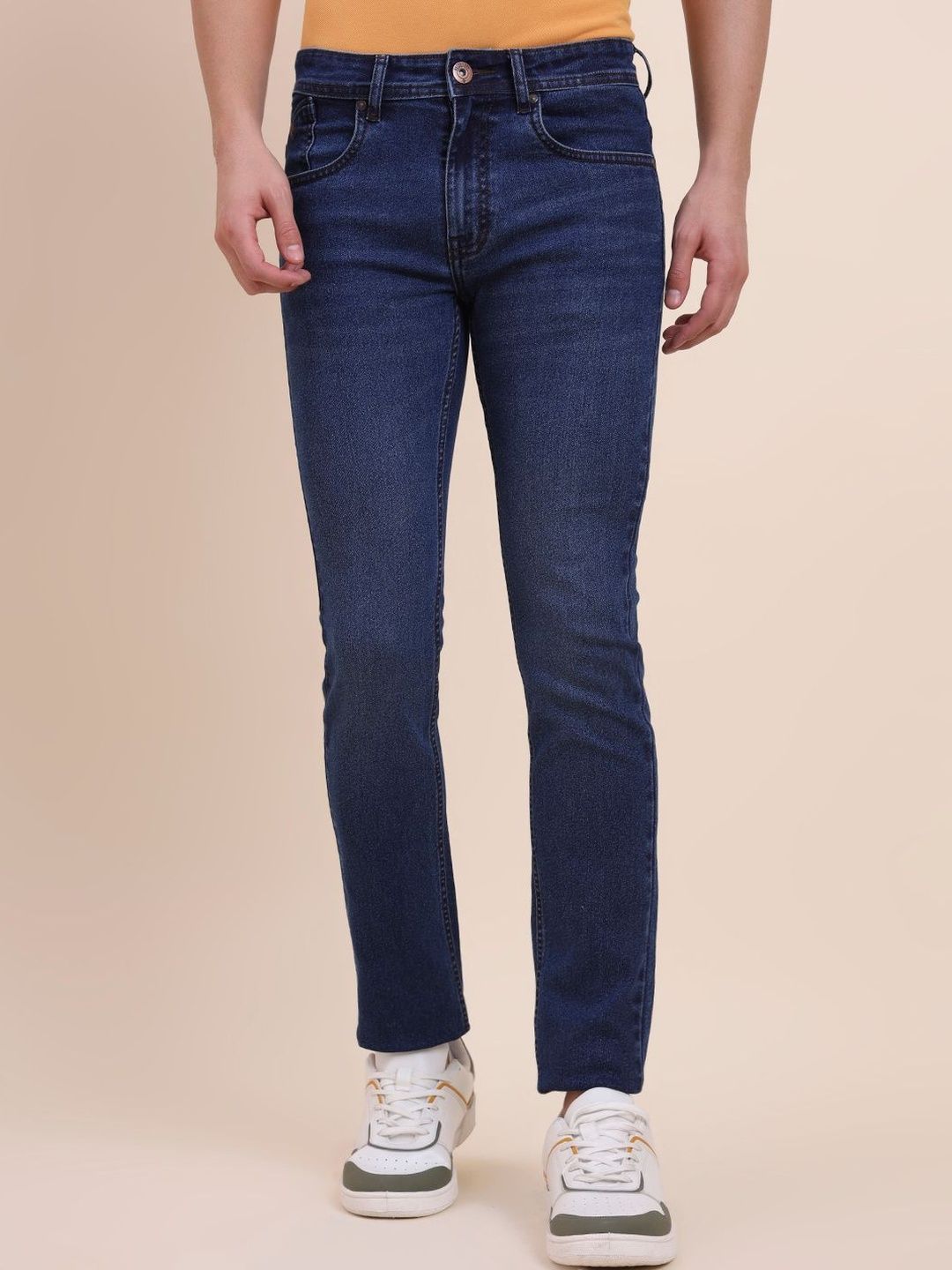 Greenfibre Men Slim Fit Mid-Rise Jeans