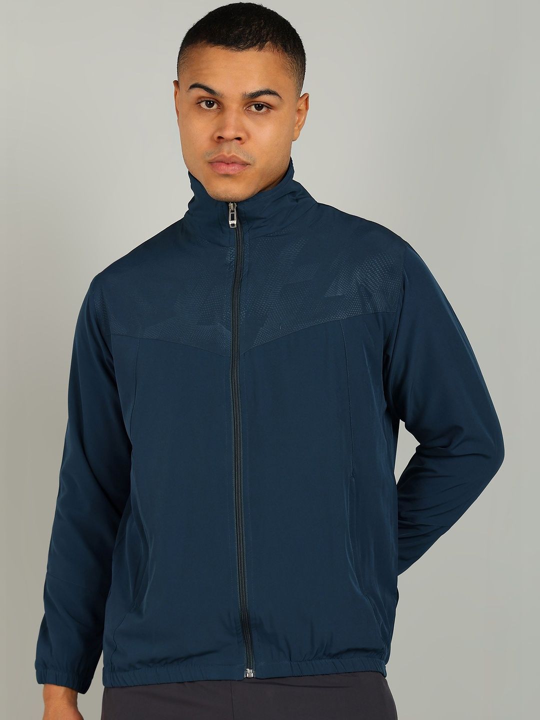 Moda Rapido Mock Collar Lightweight Sporty Jacket