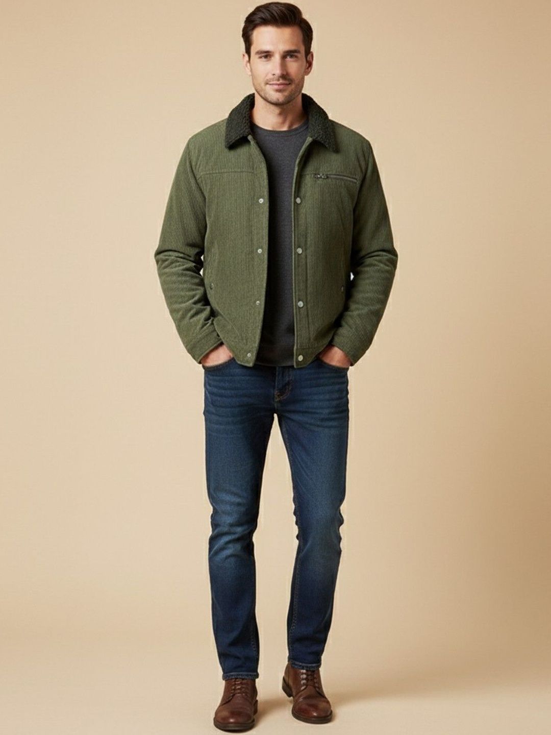 Mast & Harbour Men Quilted Jacket