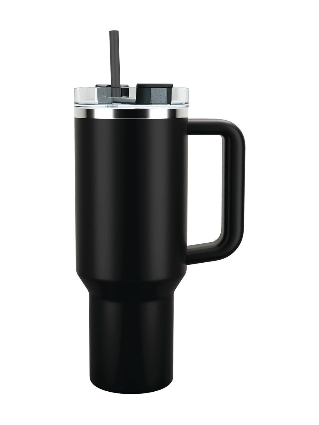 Style Homez Black Stainless Steel Double Wall  Jar with Lid - 1200 ml