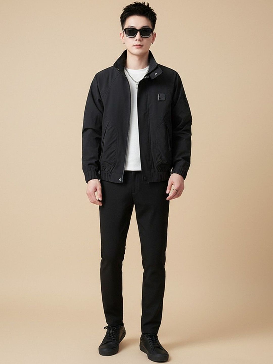 Mast & Harbour Men Lightweight Bomber Jacket