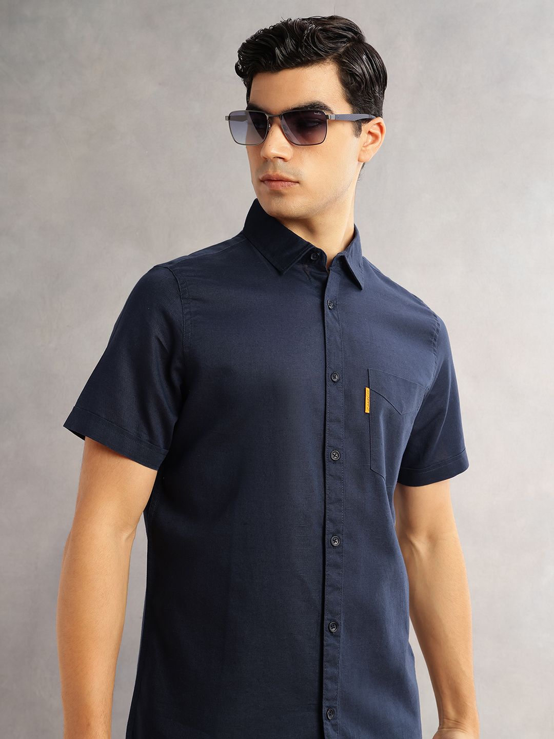 Thomas Scott Men Premium Cotton Linen Casual Shirt