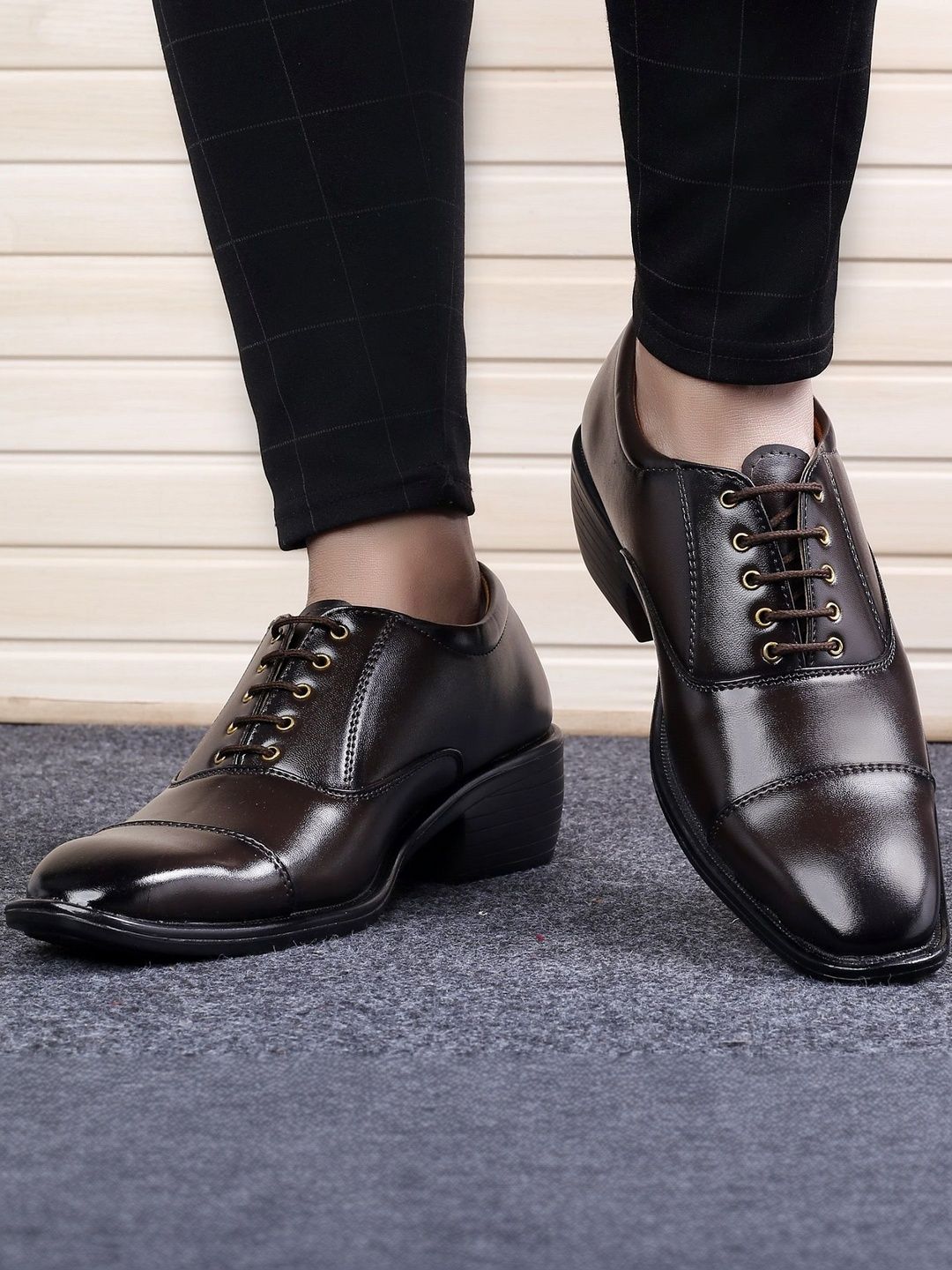 Bxxy Men Hidden Height Increasing Oxfords Formal Shoes