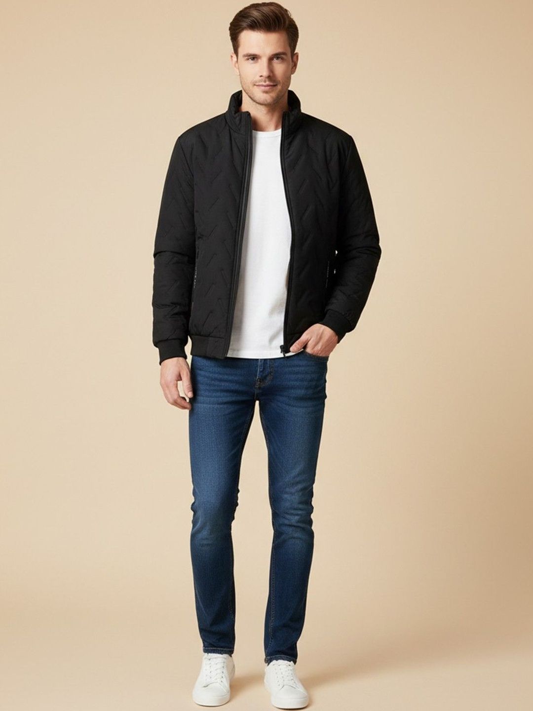 Mast & Harbour Men Quilted Jacket