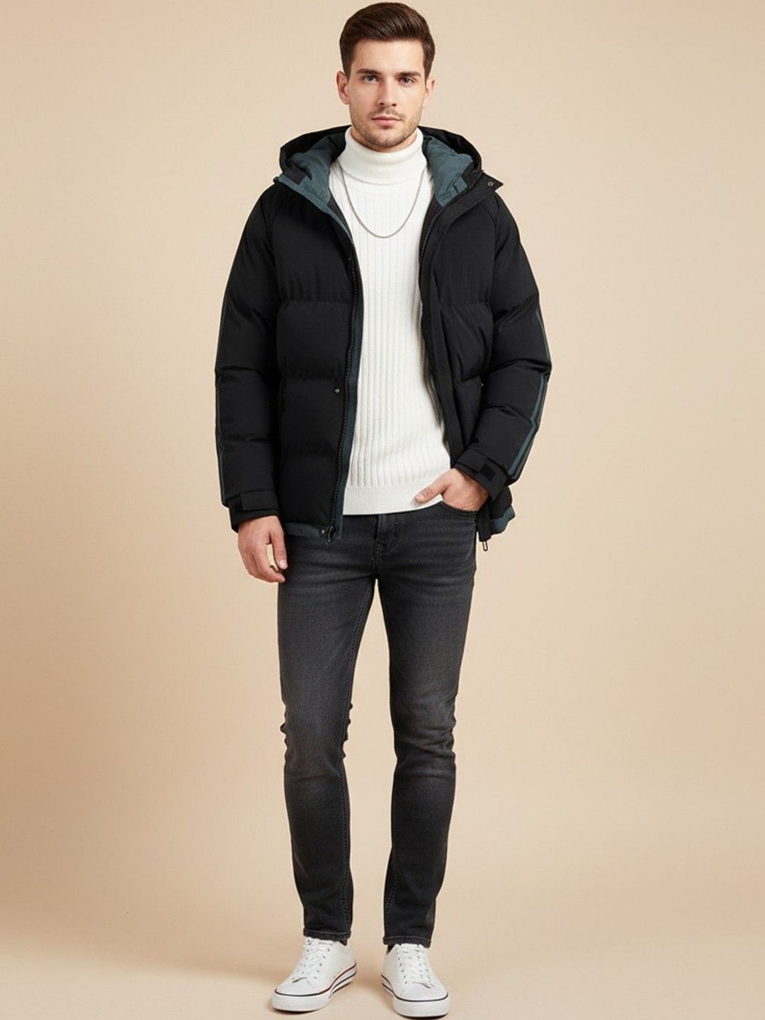 Mast & Harbour Men Puffer Jacket